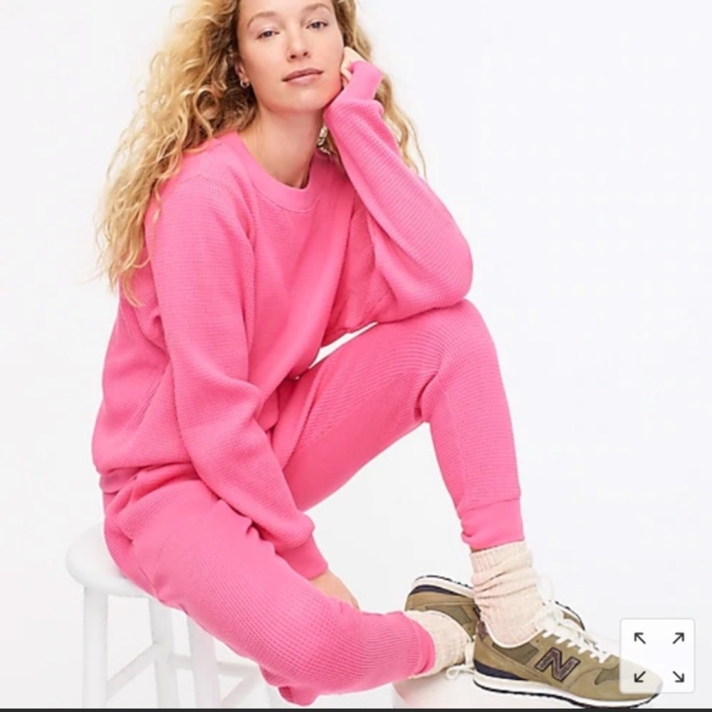 J crew Waffle crew neck Pullover